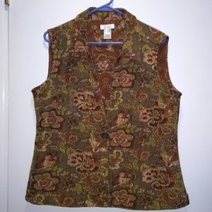 Gorgeous Tapestry Vest by Christopher & Banks L
